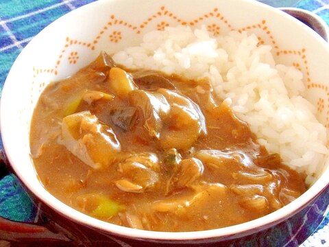 さば缶で簡単！さば茄子カレー